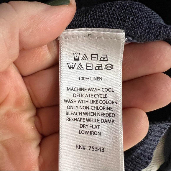 RACHEL ZOE Sheer Linen Periwinkle Blue Open Front Cardigan with Shawl Co… - Picture 9 of 10